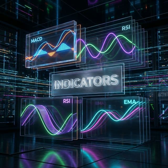 MACD, RSI, EMA, MA
